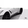 2014-2019 Chevrolet Corvette C7 Duraflex Gran Veloce Wide Body Side Skirts- 2 Piece - Image 3