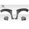 2009-2014 Acura TSX Duraflex Khan Front Fender Flares - 4 Piece (60mm wider) - Image 4