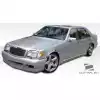 1992-1999 Mercedes S Class W140 Duraflex W-1 Side Skirts Rocker Panels (short wheelbase) - 2 Piece - Image 3