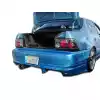 1993-1997 Toyota Corolla Geo Prizm Duraflex Bomber Rear Bumper - 1 Piece - Image 1