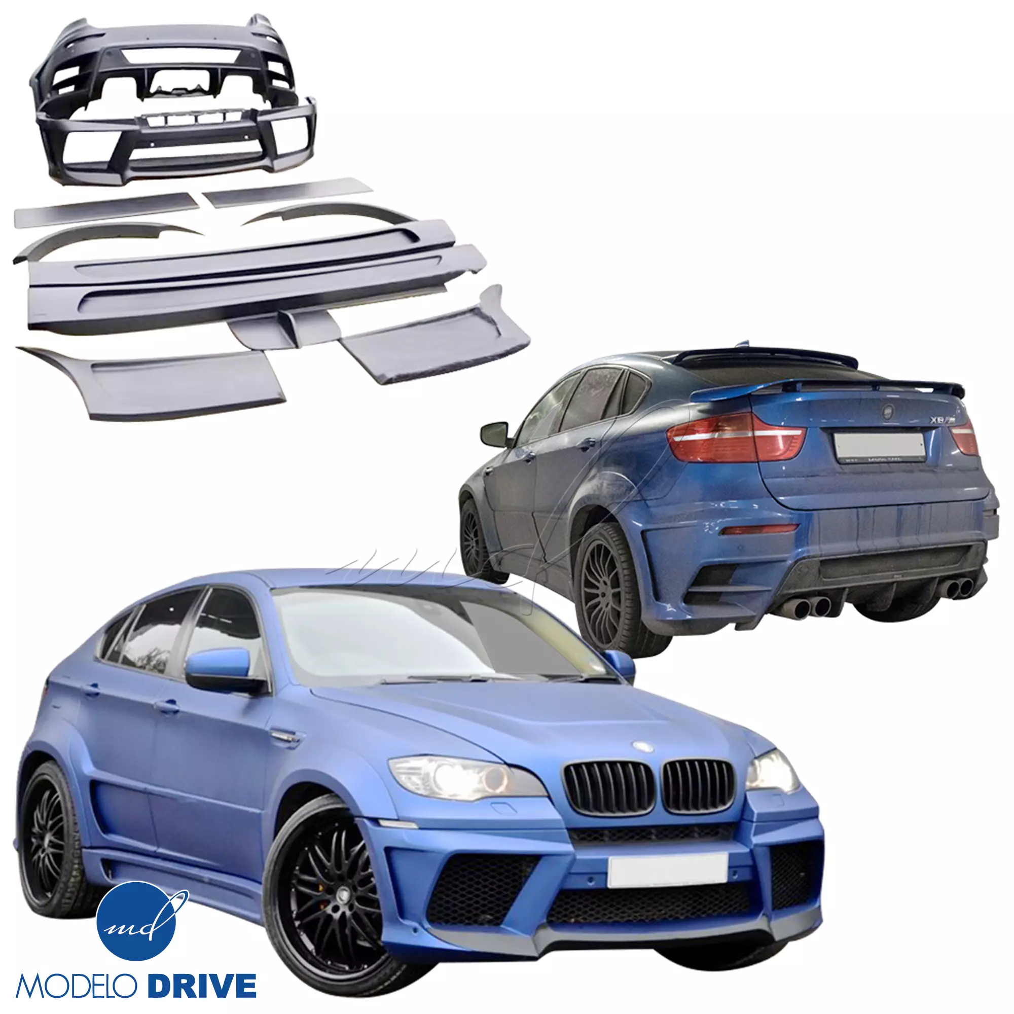 ModeloDrive FRP LUMM Wide Body Kit > BMW X6 2008-2014 > 5dr - Image 3