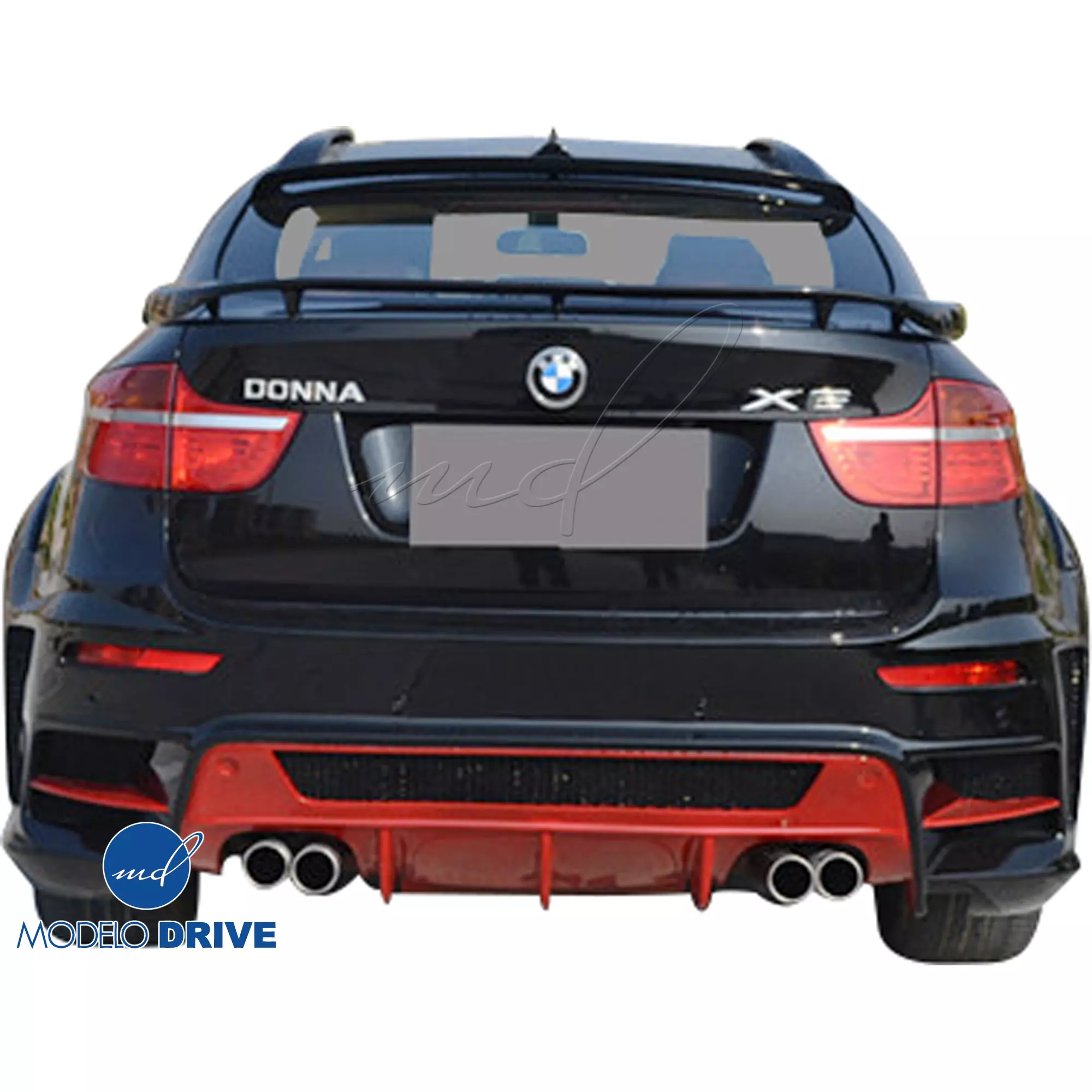 ModeloDrive FRP LUMM Rear Bumper w Diffuser > BMW X6 2008-2014 > 5dr - Image 10