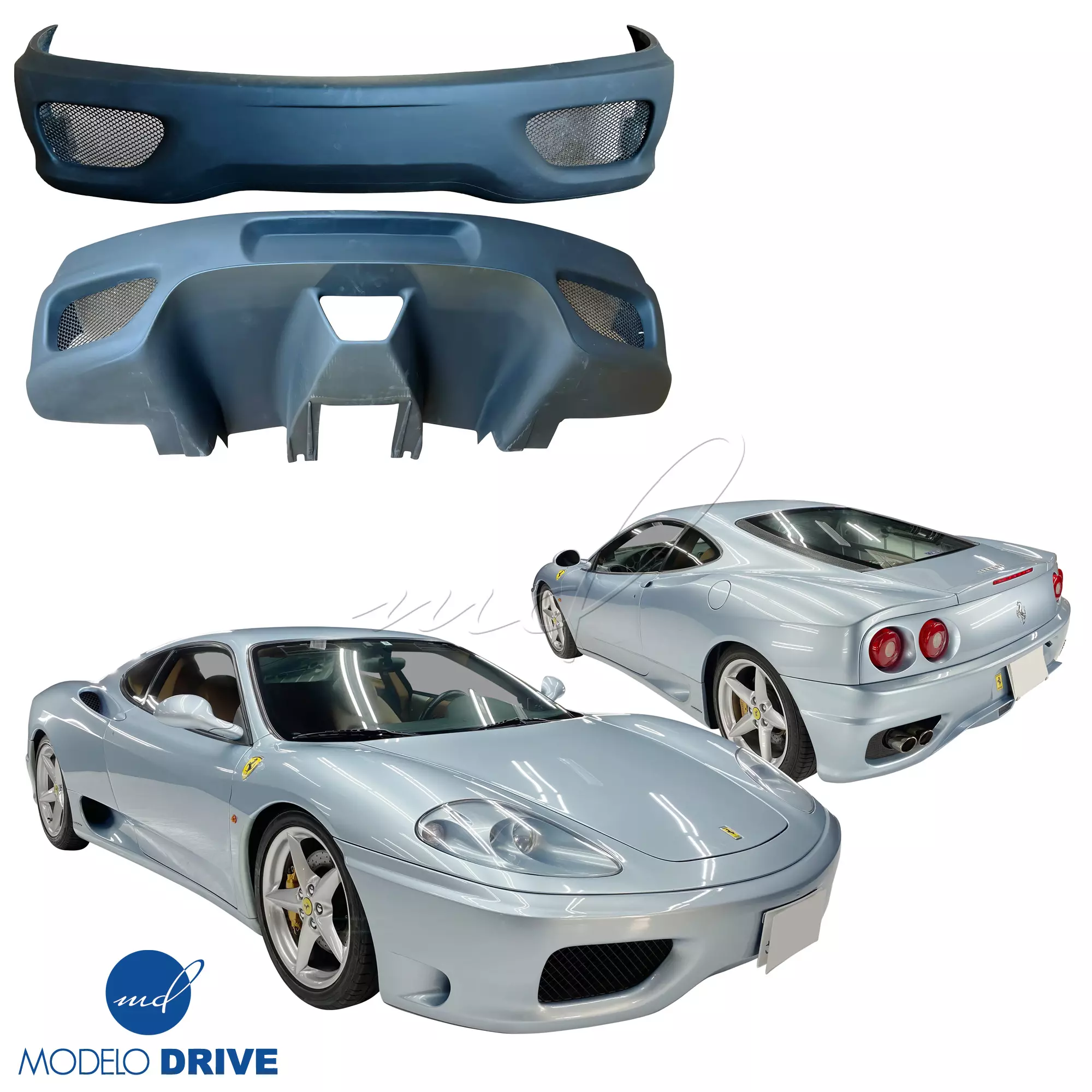 ModeloDrive FRP Challenge Body Kit 2pc > Ferrari 360 2000-2004 - Image 2