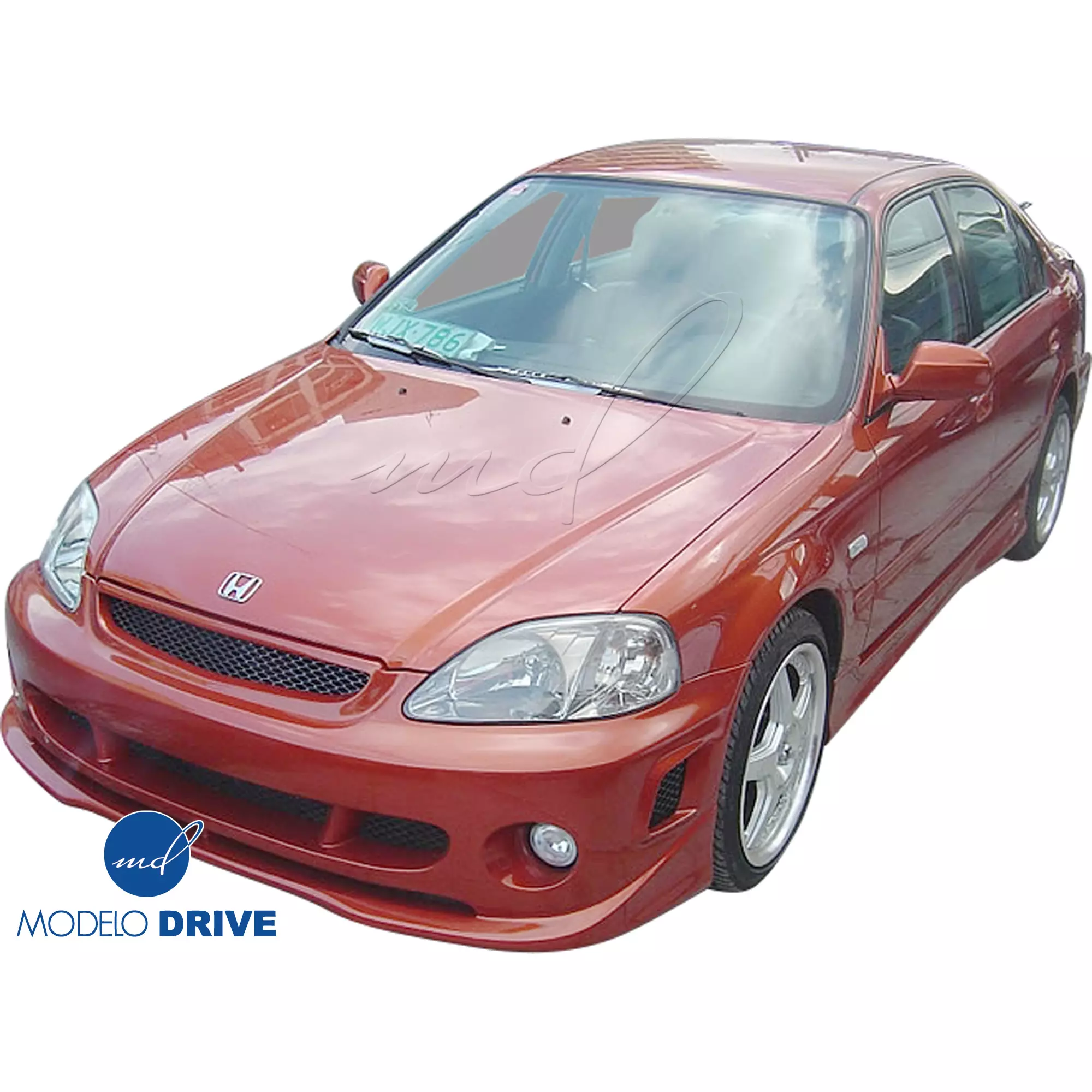 ModeloDrive FRP ZEA Body Kit 4pc > Honda Civic EK9 1996-1998 > 3-Door Hatch - Image 8