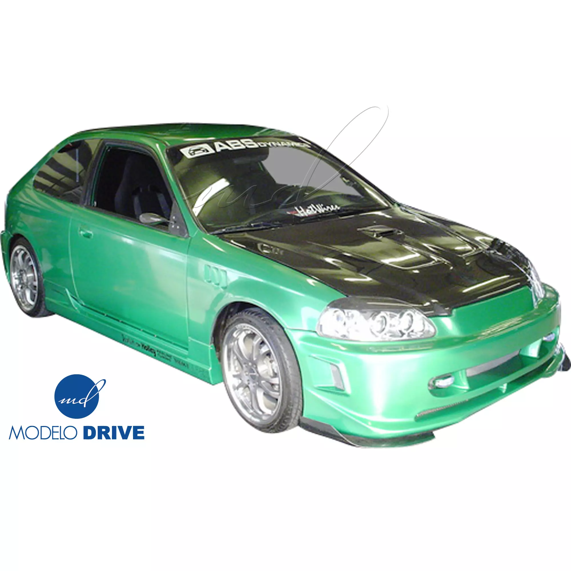 ModeloDrive FRP ZEA Body Kit 4pc > Honda Civic EK9 1996-1998 > 3-Door Hatch - Image 10