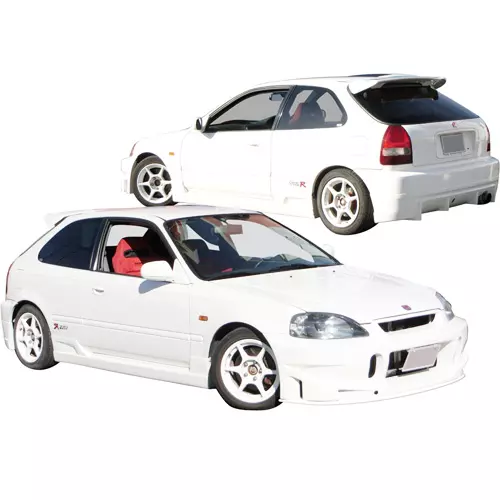 ModeloDrive FRP BCLU Body Kit 4pc > Honda Civic EK9 1996-1998 > 3-Door Hatch - Image 1