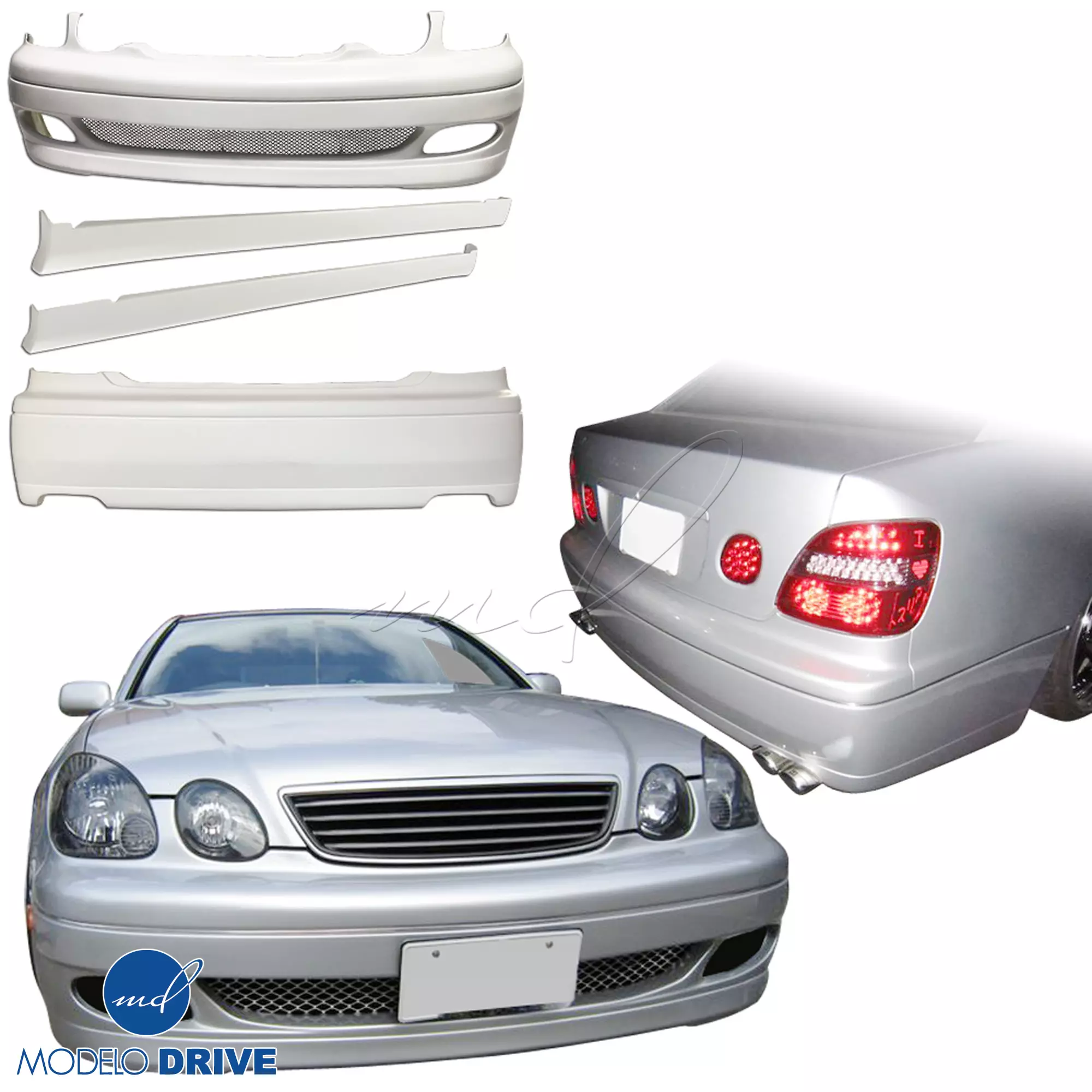 ModeloDrive FRP JUNT Body Kit 4pc > Lexus GS Series GS400 GS300 1998-2005 - Image 2