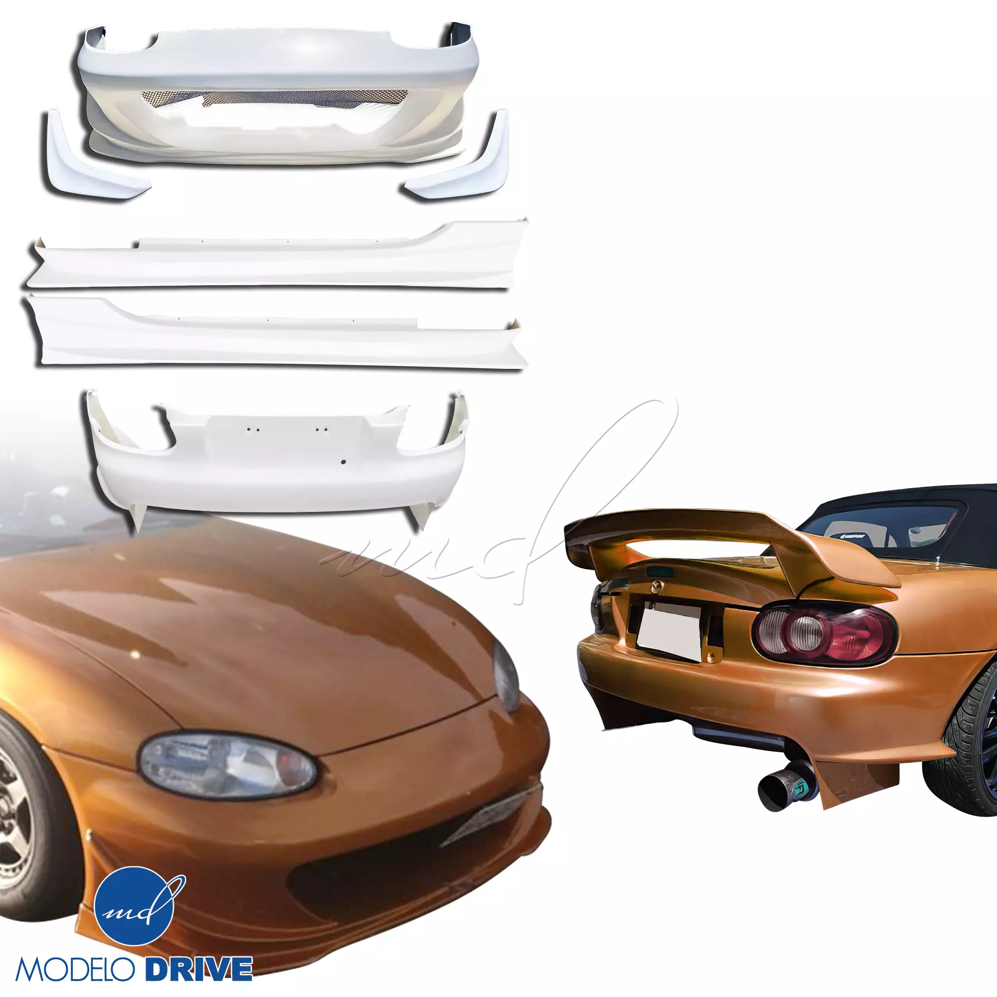 ModeloDrive FRP GVAR Body Kit 7pc > Mazda Miata NB1 1998-2005 - Image 16