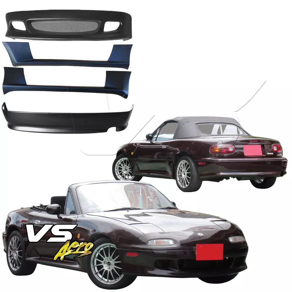 VSaero FRP RSAC Body Kit 4pc > Mazda Miata MX-5 NA 1990-1997 - Image 2