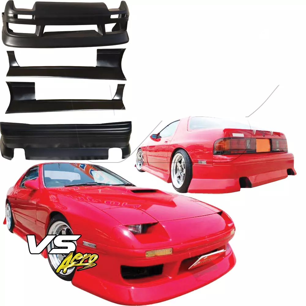 VSaero FRP BSPO v1 Body Kit 4pc > Mazda RX-7 FC3S 1986-1992 - Image 2