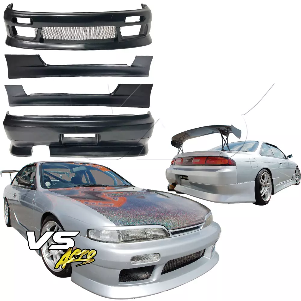 VSaero FRP VERT Body Kit 4pc > Nissan 240SX S14 1995-1996 - Image 3