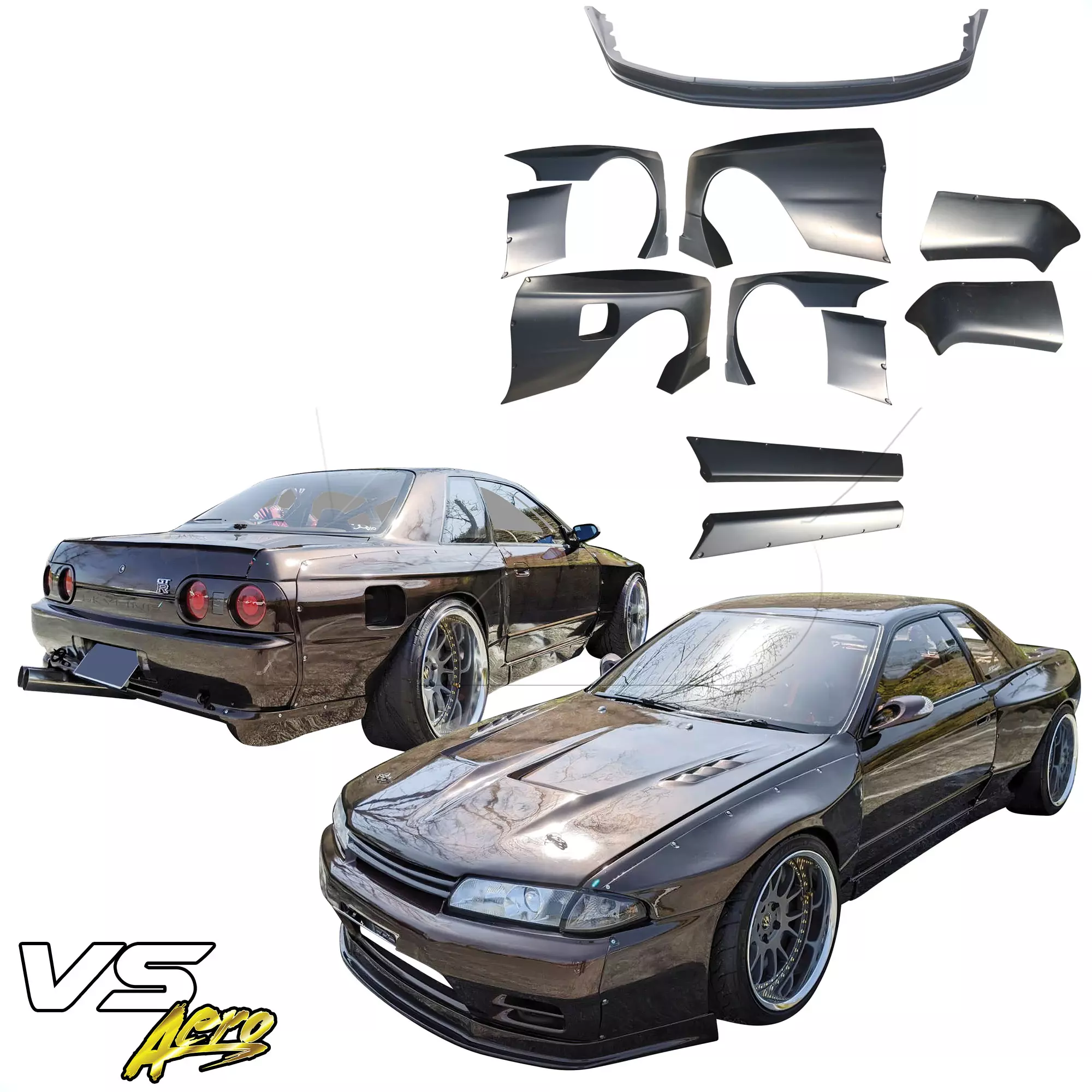 VSaero FRP TKYO Wide Body Kit > Nissan Skyline R32 1990-1994 > 2dr Coupe - Image 3