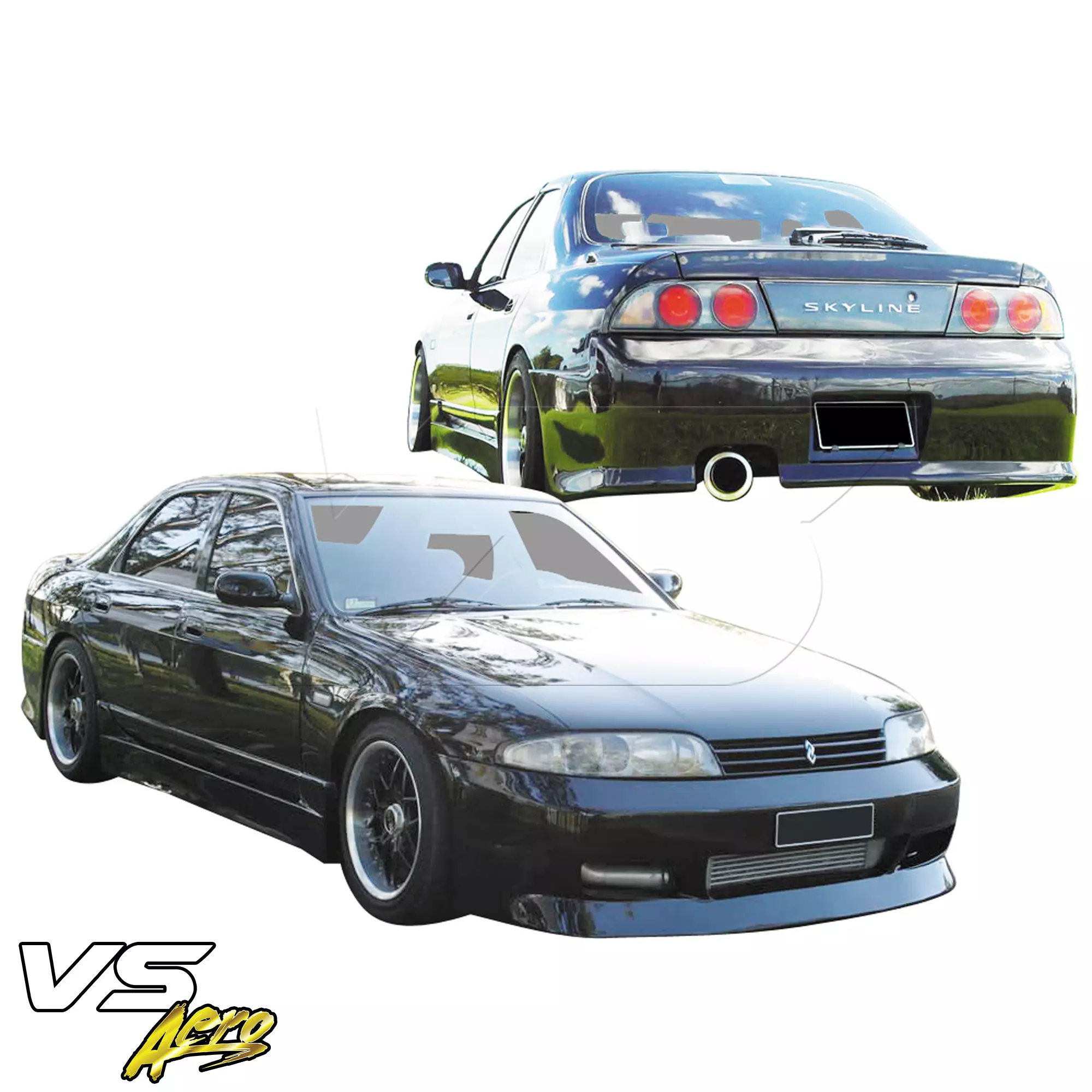 VSaero FRP FKON Body Kit 4pc > Nissan Skyline R33 GTS 1995-1998 > 4dr Sedan - Image 4