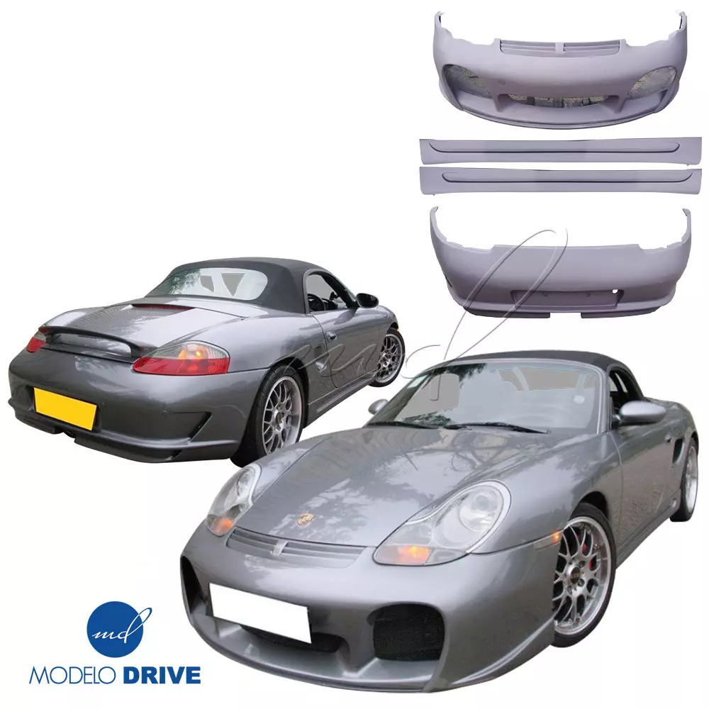 ModeloDrive FRP TART GT Body Kit 7pc > Porsche Boxster 986 1997-2004 - Image 2