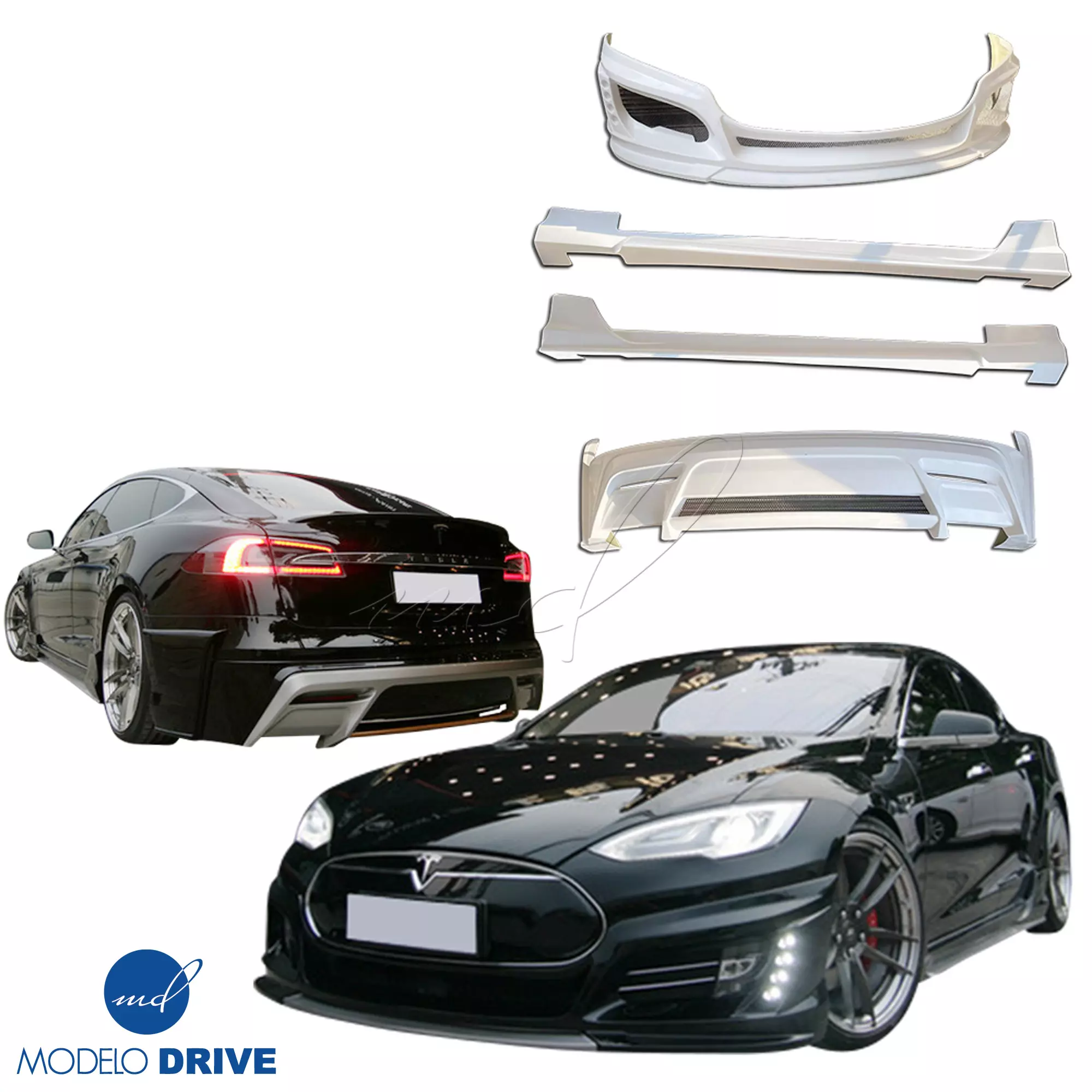 ModeloDrive FRP KKR Body Kit 4pc > Tesla Model S 2012-2015 - Image 2