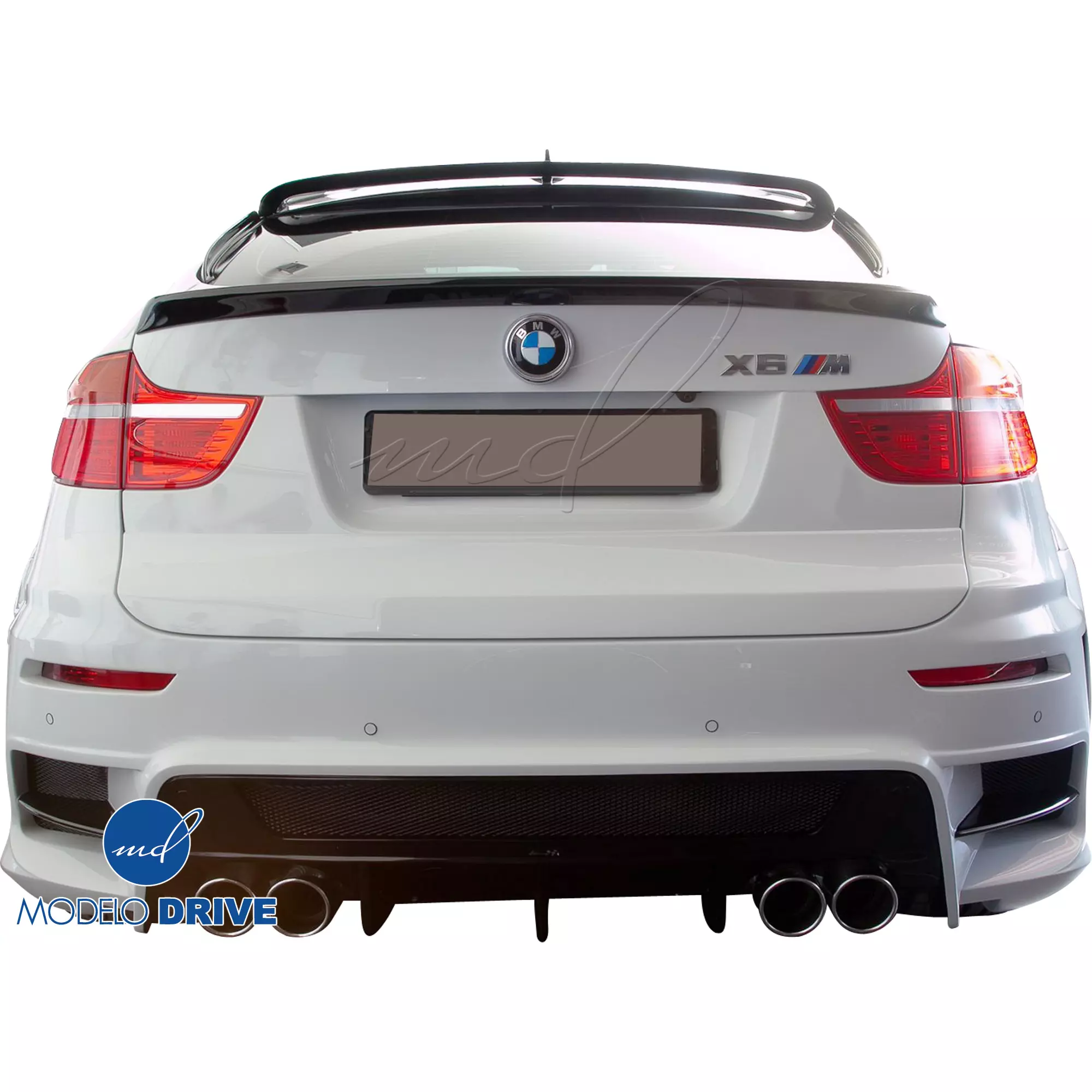 ModeloDrive FRP LUMM Rear Bumper w Diffuser > BMW X6 2008-2014 > 5dr - Image 5