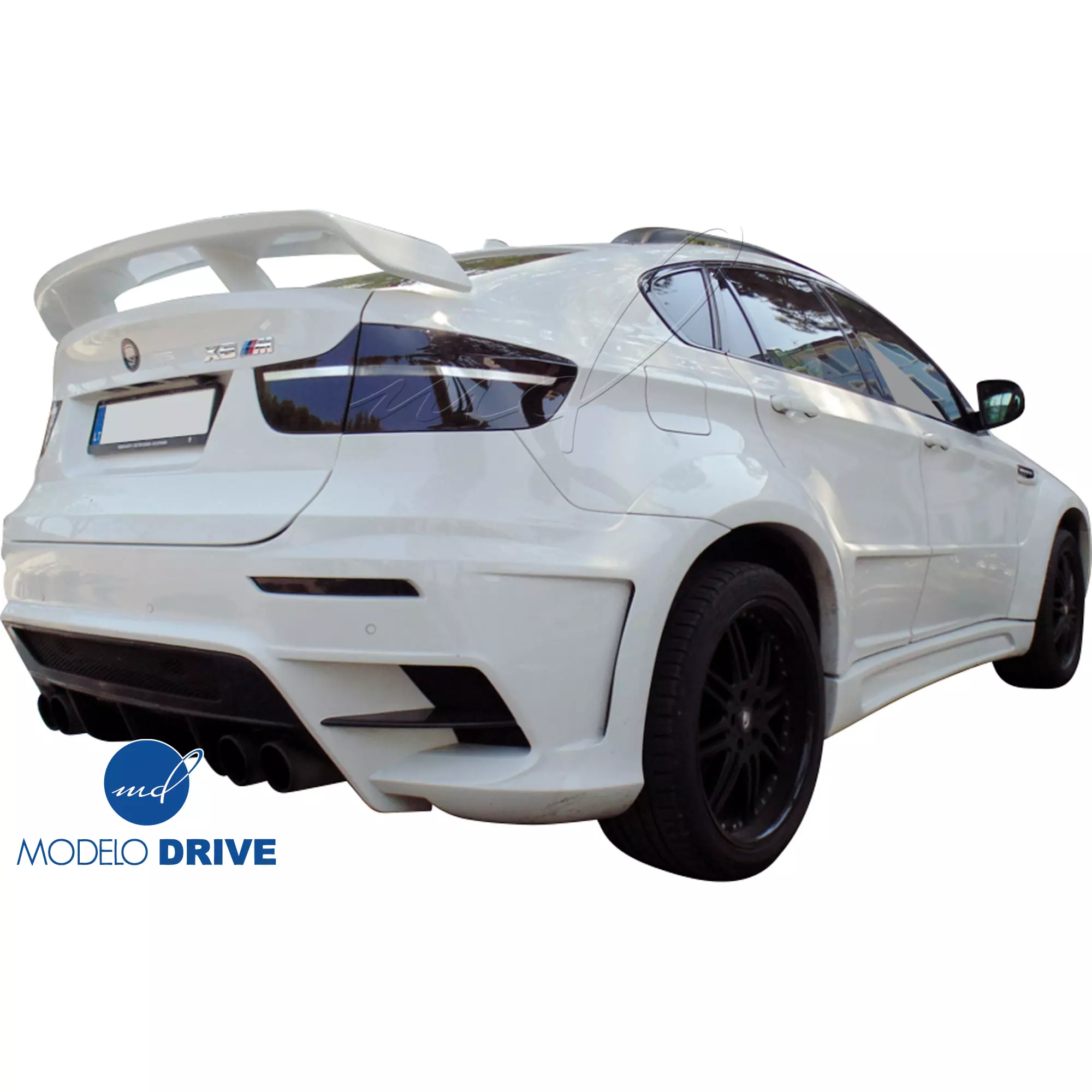ModeloDrive FRP LUMM Rear Bumper w Diffuser > BMW X6 2008-2014 > 5dr - Image 7