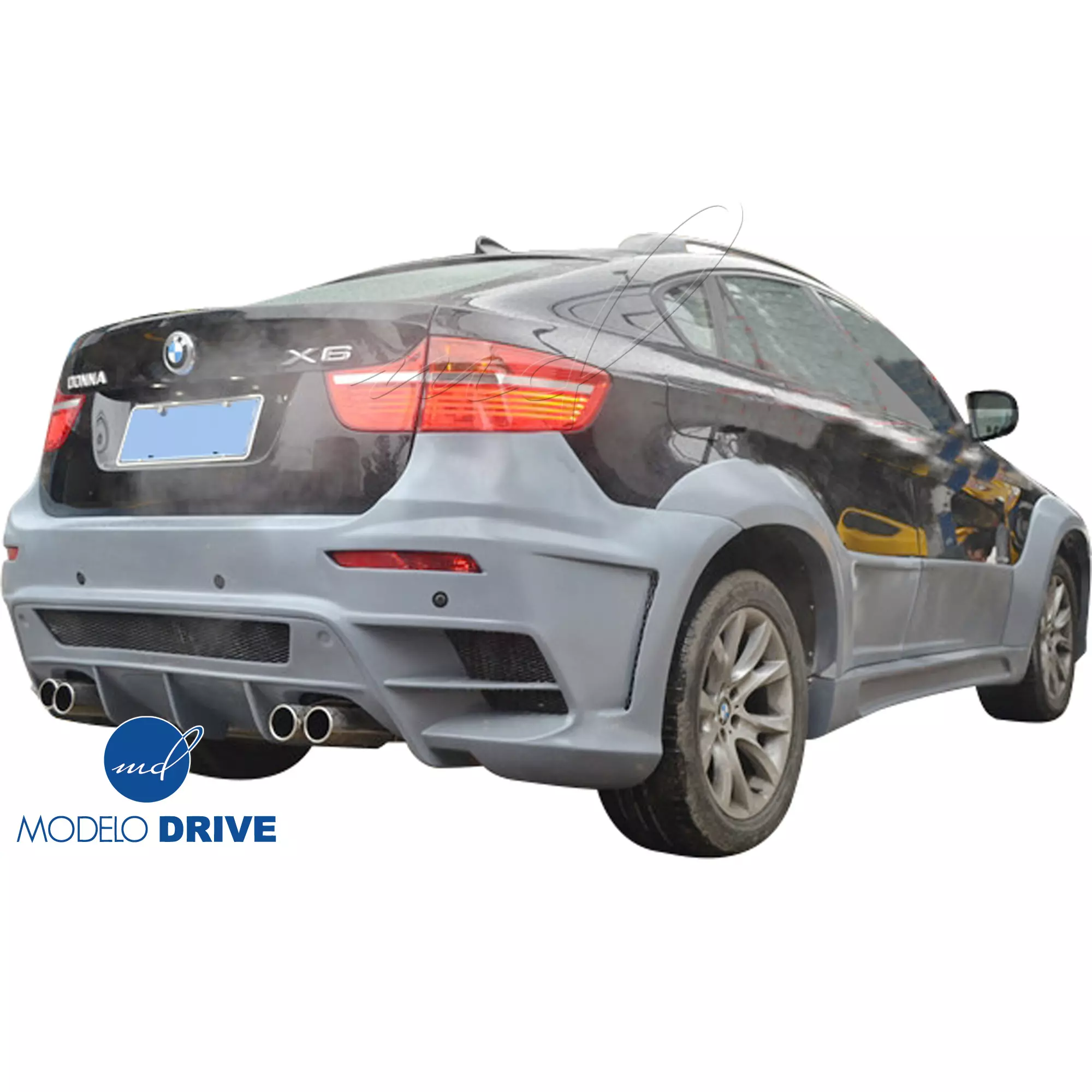 ModeloDrive FRP LUMM Rear Bumper w Diffuser > BMW X6 2008-2014 > 5dr - Image 18