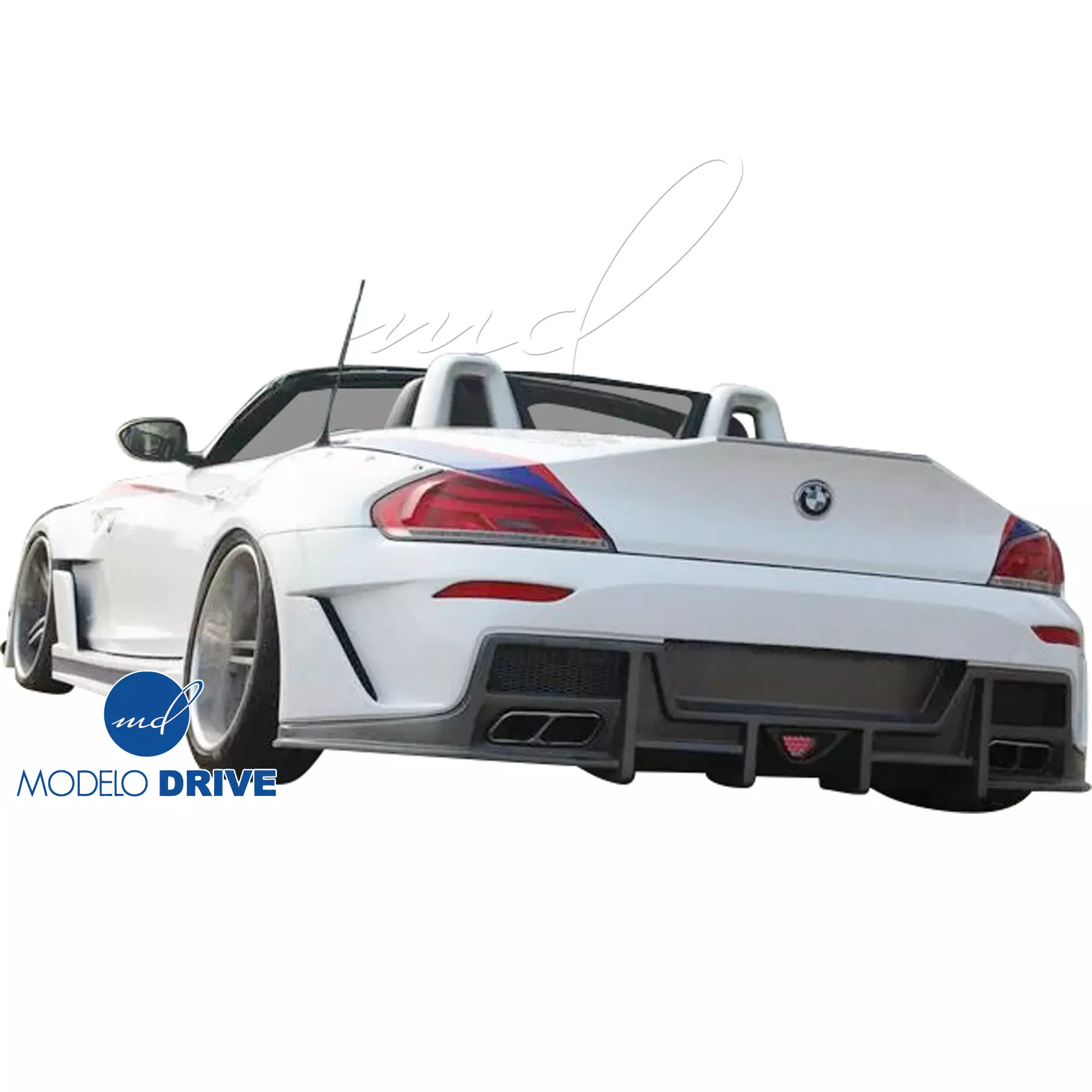 ModeloDrive FRP LVL Wide Body Rear Bumper w Diffuser > BMW Z4 E89 2009-2016 - Image 14
