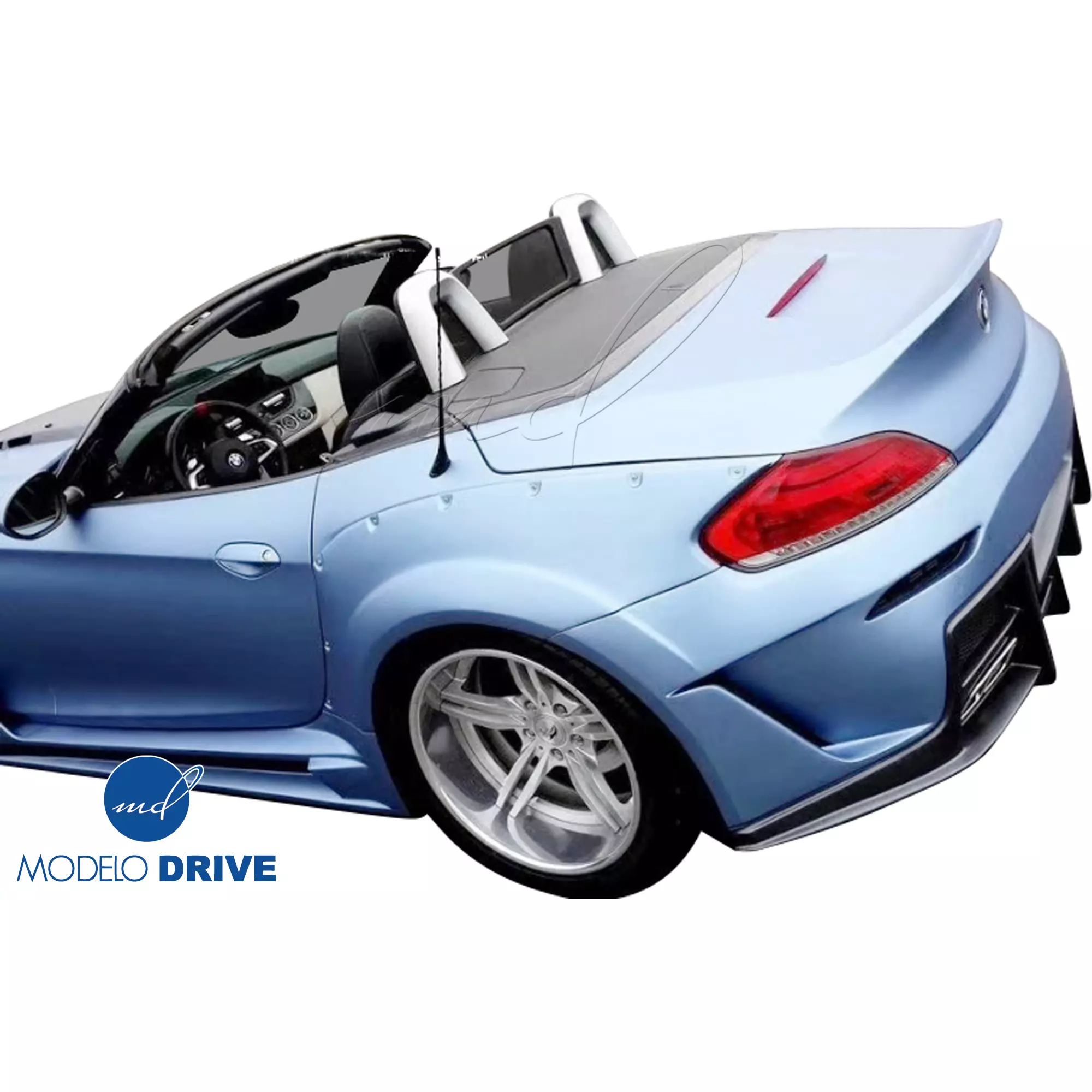 ModeloDrive FRP LVL Wide Body Rear Bumper w Diffuser > BMW Z4 E89 2009-2016 - Image 27