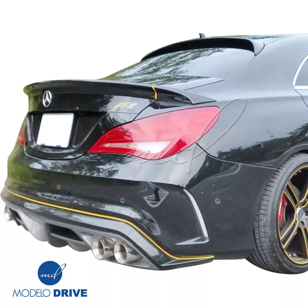 ModeloDrive FRP PIEC Rear Diffuser > Mercedes-Benz CLA-Class C117 2014-2017 > only fits Sport Package Bumper - Image 4