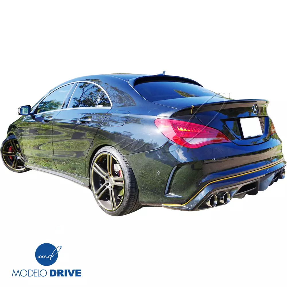 ModeloDrive FRP PIEC Rear Diffuser > Mercedes-Benz CLA-Class C117 2014-2017 > only fits Sport Package Bumper - Image 7