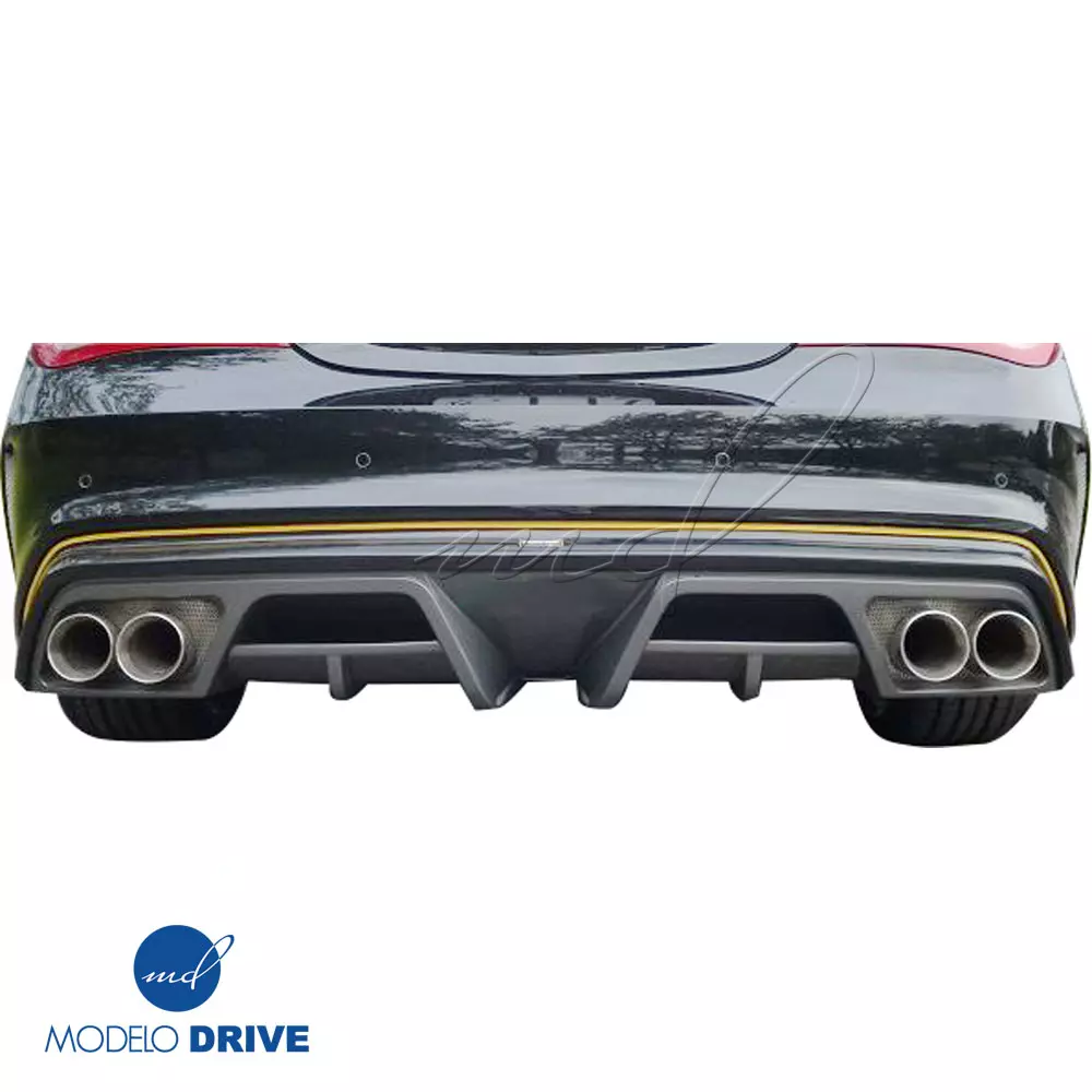 ModeloDrive FRP PIEC Rear Diffuser > Mercedes-Benz CLA-Class C117 2014-2017 > only fits Sport Package Bumper - Image 8