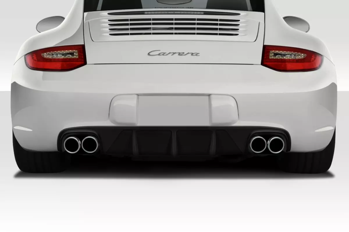 2009-2011 Porsche 911 Carrera 997 C2 C2S C4 C4S Targa 4 Targa 4S Cabriolet AF-2 Rear Diffuser ( GFK ) 1 Piece - Image 1