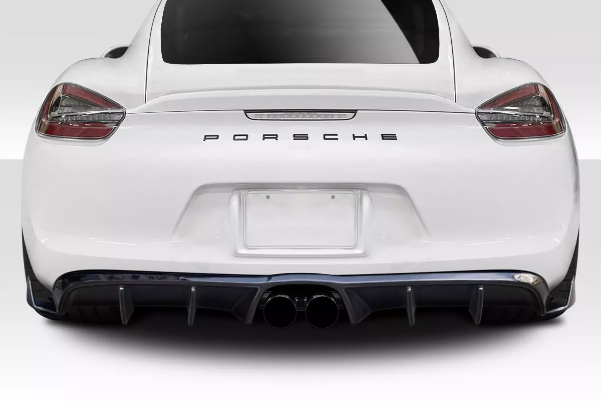 2014-2016 Porsche Cayman Duraflex Motox Rear Diffuser 3 Piece - Image 1
