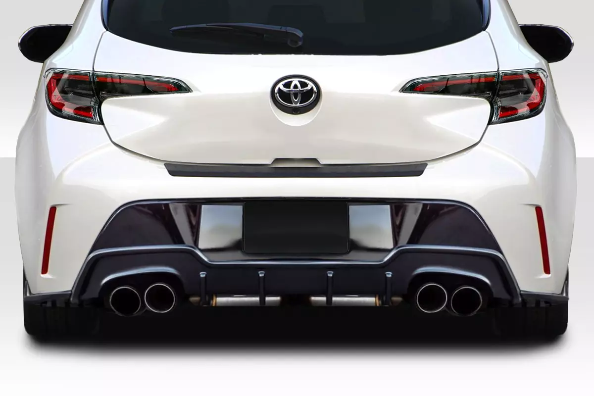 2019-2023 Toyota Corolla Hatchback Duraflex A Spec Rear Diffuser 3 Piece - Image 1