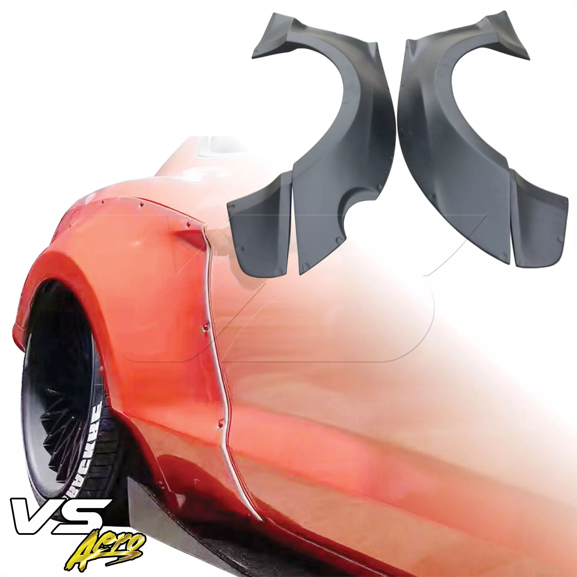 VSaero FRP RBOT Wide Body Fender Flares (rear) > Ford Mustang 2015-2020 - Image 4