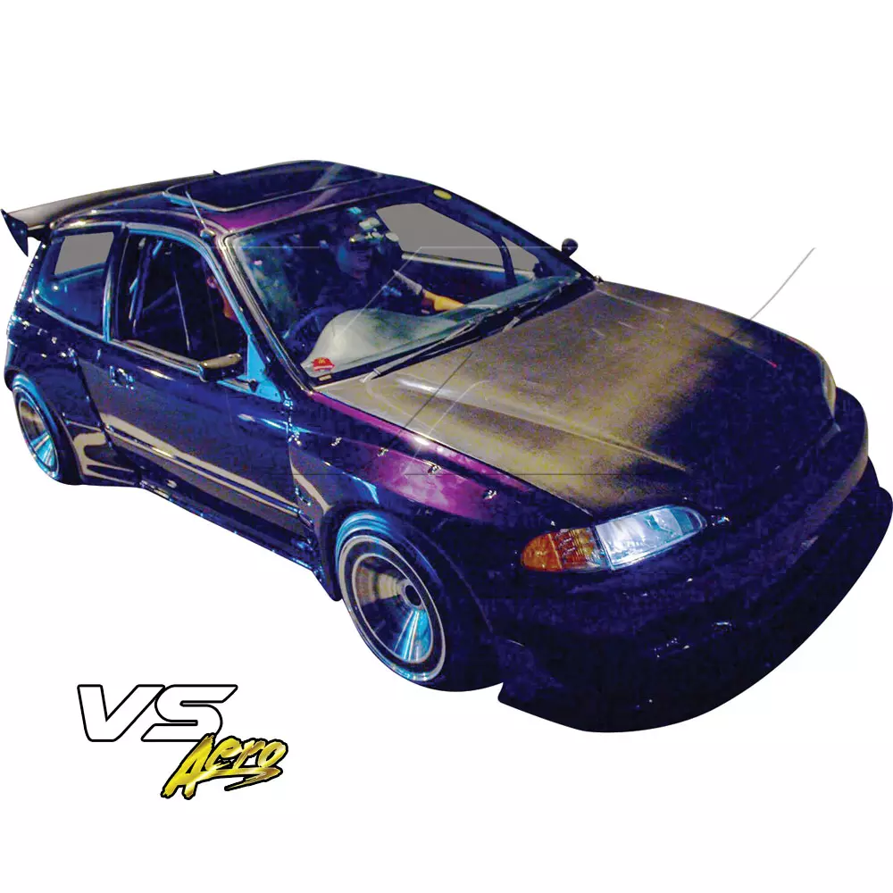 VSaero FRP TKYO Wide Body Fenders w Sides Kit > Honda Civic EG 1992-1995 > 3dr Hatchback - Image 59