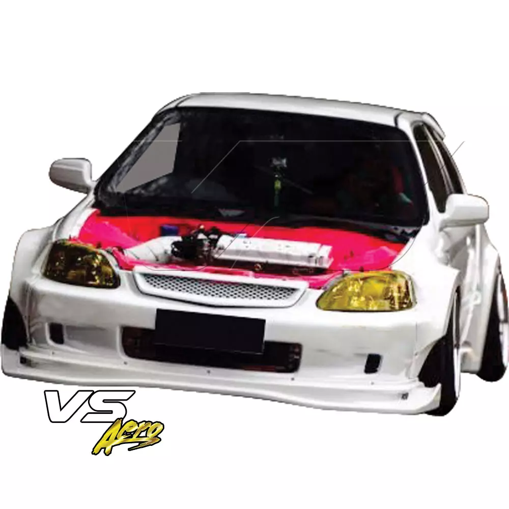 VSaero FRP MAM Wide Body Kit 8pc > Honda Civic EK 1999-2000 > 3dr Hatchback - Image 29