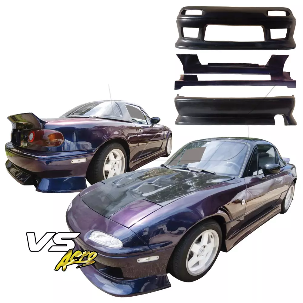 VSaero FRP DUC Body Kit 4pc > Mazda Miata MX-5 NA 1990-1997 - Image 2