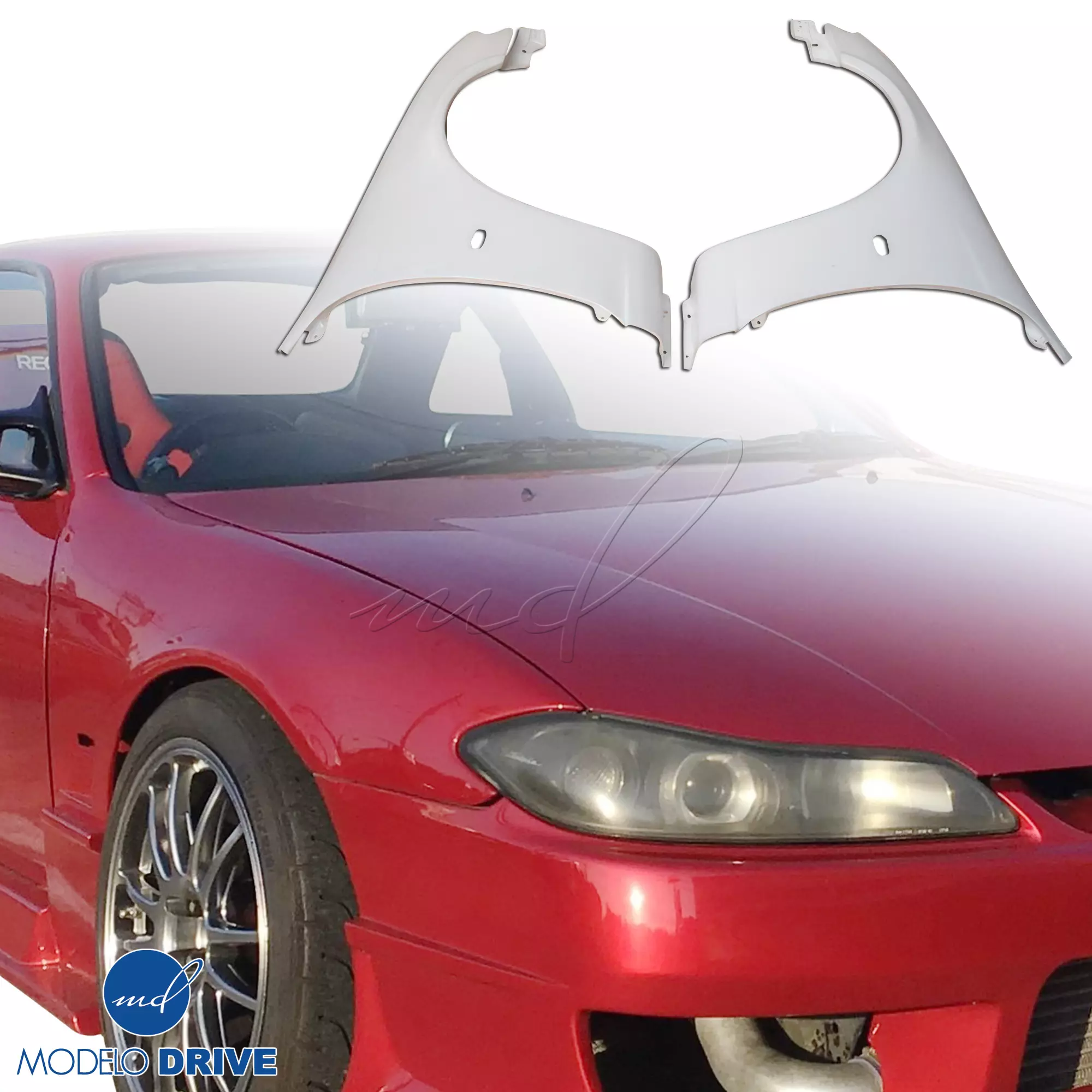 ModeloDrive FRP OER S14.5 Conversion Fenders (front) > Nissan 240SX S14 1995-1998 - Image 9