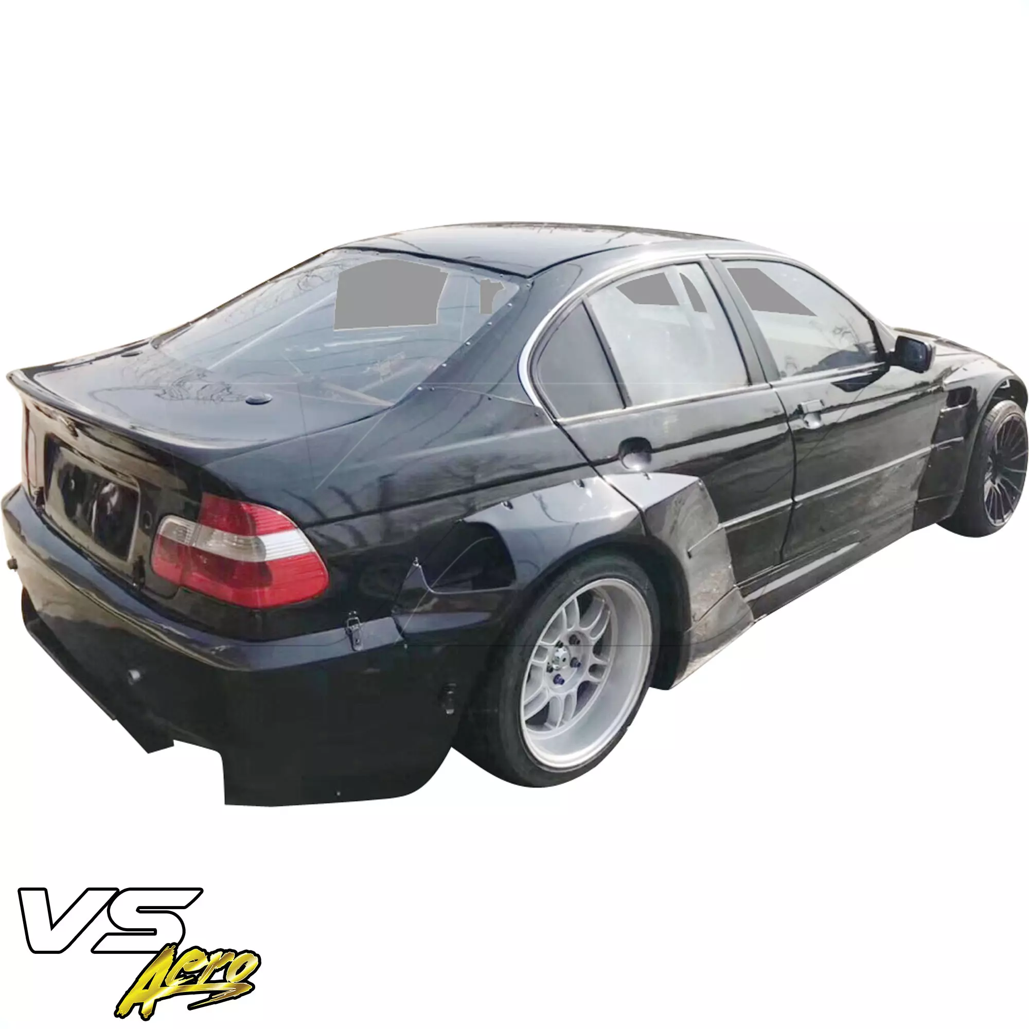 VSaero FRP TKYO V1 Wide Body Fender Flares (rear) > BMW 3-Series 325i 330i E46 1999-2005 > 4dr Sedan - Image 7