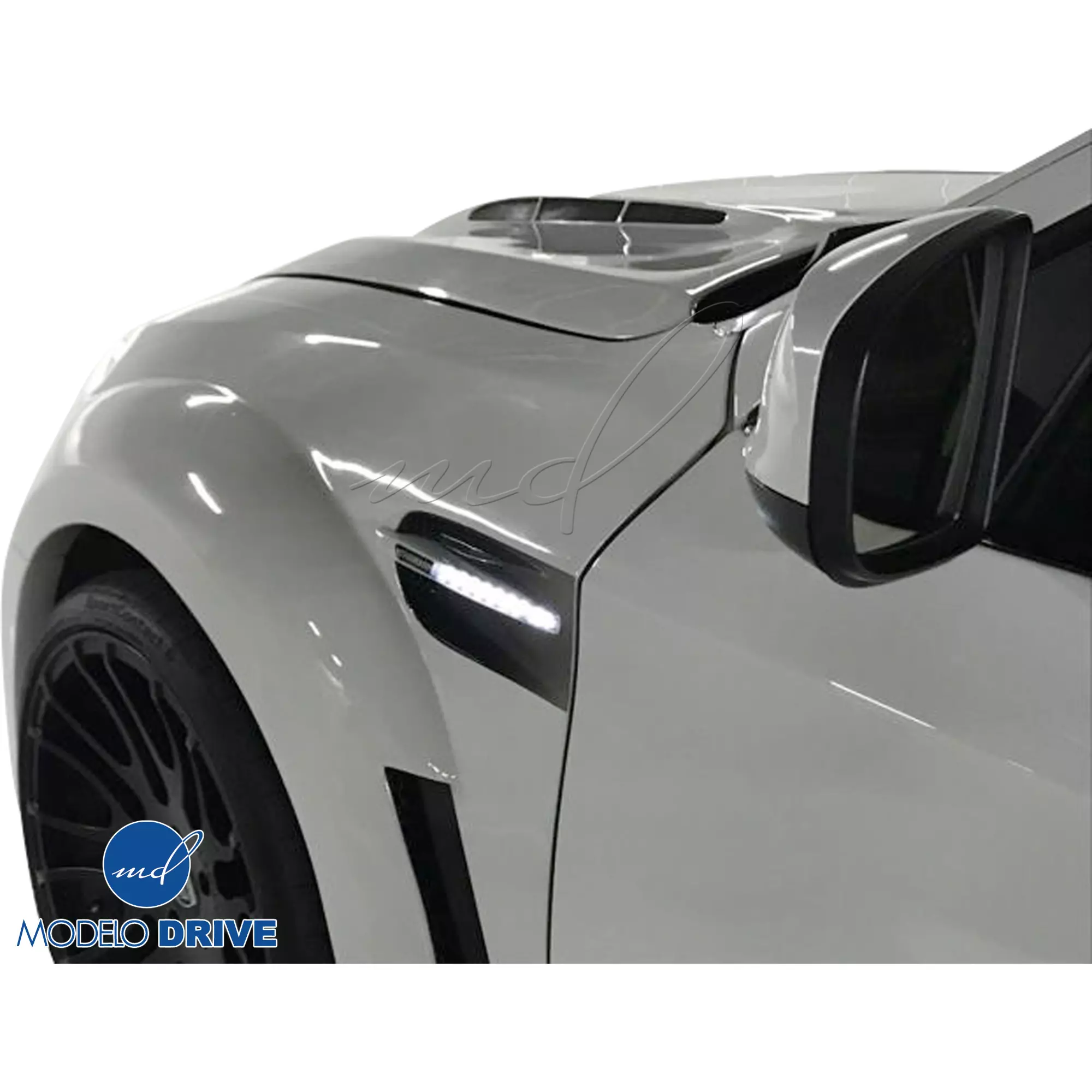 ModeloDrive FRP HAMA Wide Body Fenders (front) 2pc > BMW X6 E71 2008-2014 - Image 4