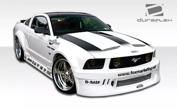 2005-2009 Ford Mustang Duraflex Circuit Wide Body Rear Fender Flares 2 Piece - Image 4