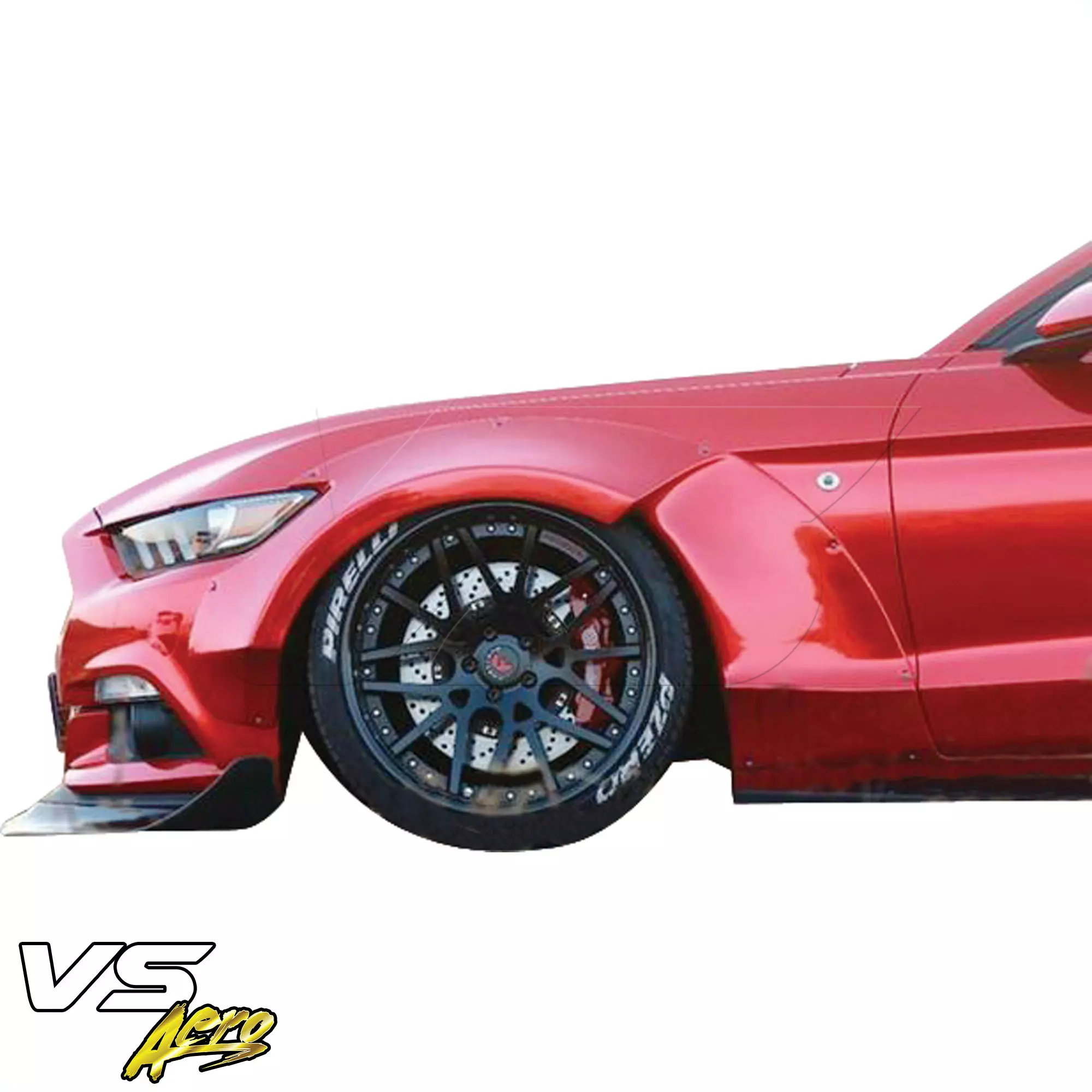 VSaero FRP RBOT Wide Body Fender Flares (front) > Ford Mustang 2015-2017 - Image 2
