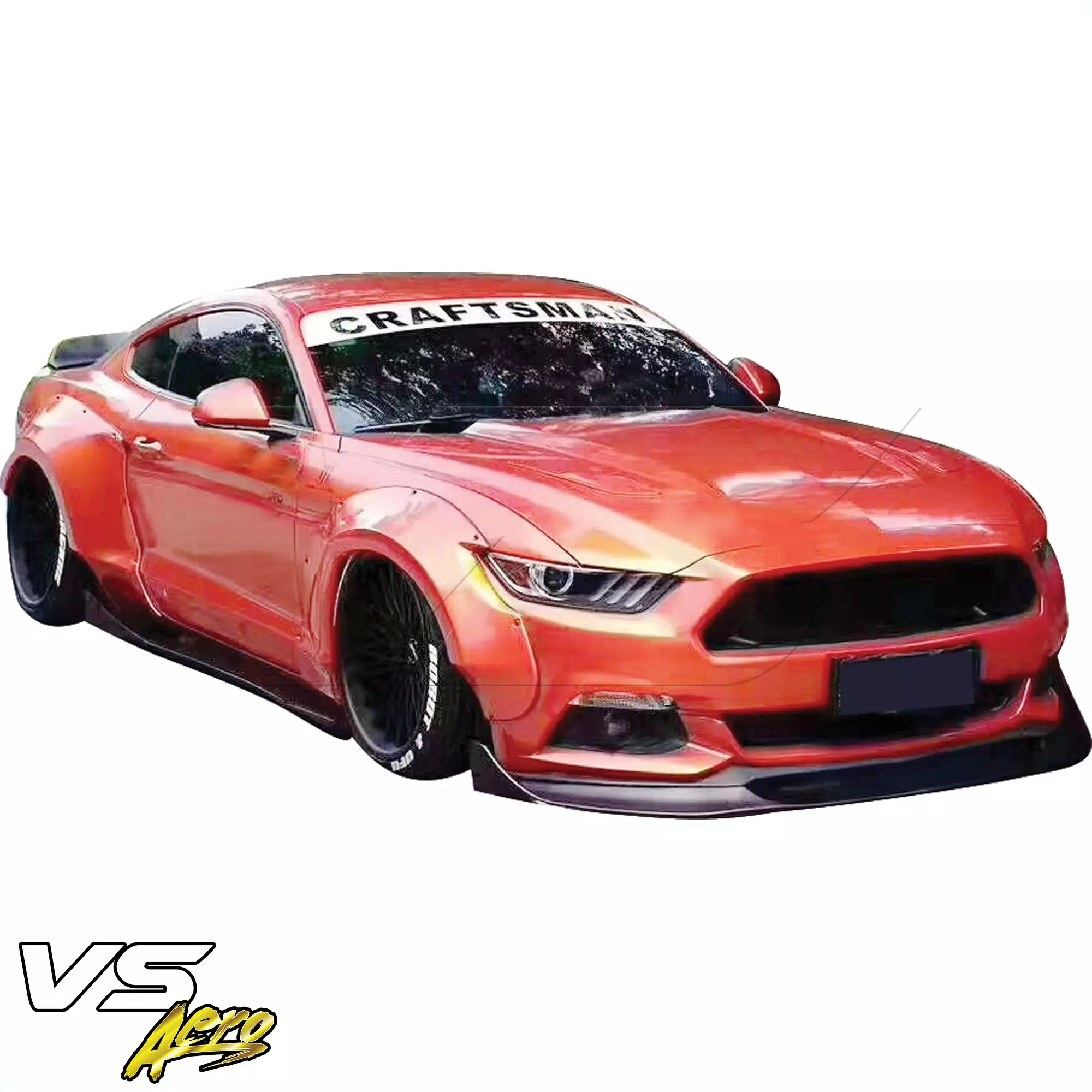 VSaero FRP RBOT Wide Body Fender Flares (front) > Ford Mustang 2015-2017 - Image 11