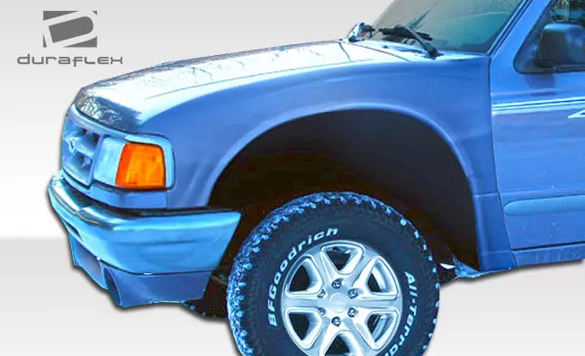 1993-1997 Ford Ranger Duraflex 4.5" Off Road Bulge Front Fenders 2 Piece - Image 2