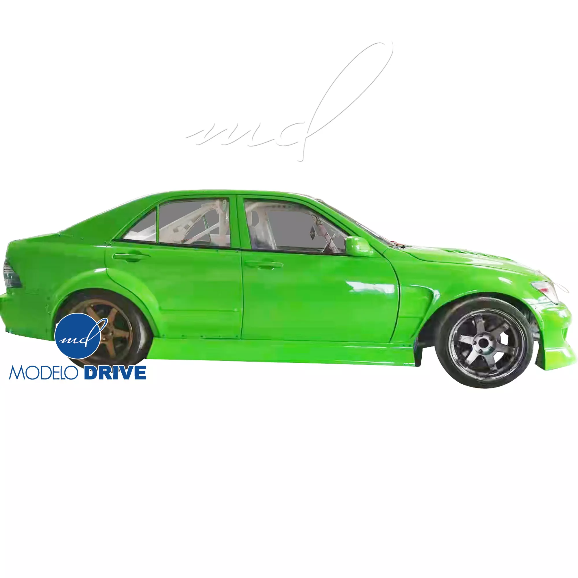 ModeloDrive FRP BSPO Wide Body Kit 12pc > Lexus IS Series IS300 2000-2005> 4dr - Image 68