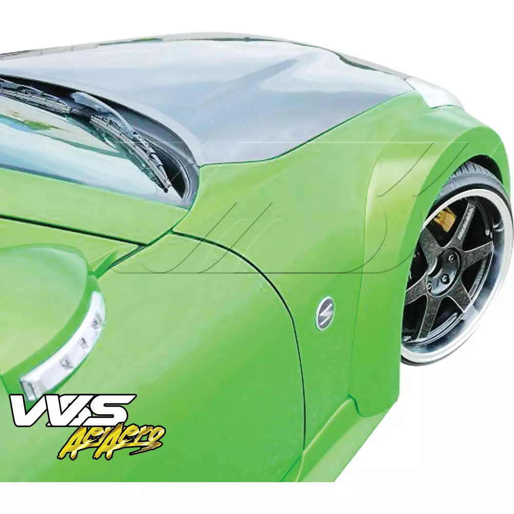 VSaero FRP IDES Havoc Wide Body Fenders Flares (front) > Nissan 350Z Z33 2003-2008 - Image 2