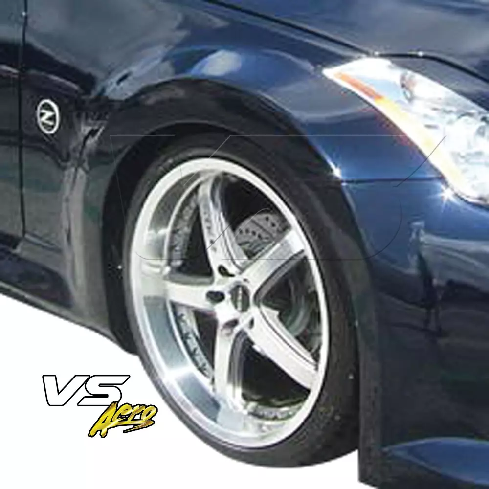 VSaero FRP IDES Havoc Wide Body Fenders Flares (front) > Nissan 350Z Z33 2003-2008 - Image 9