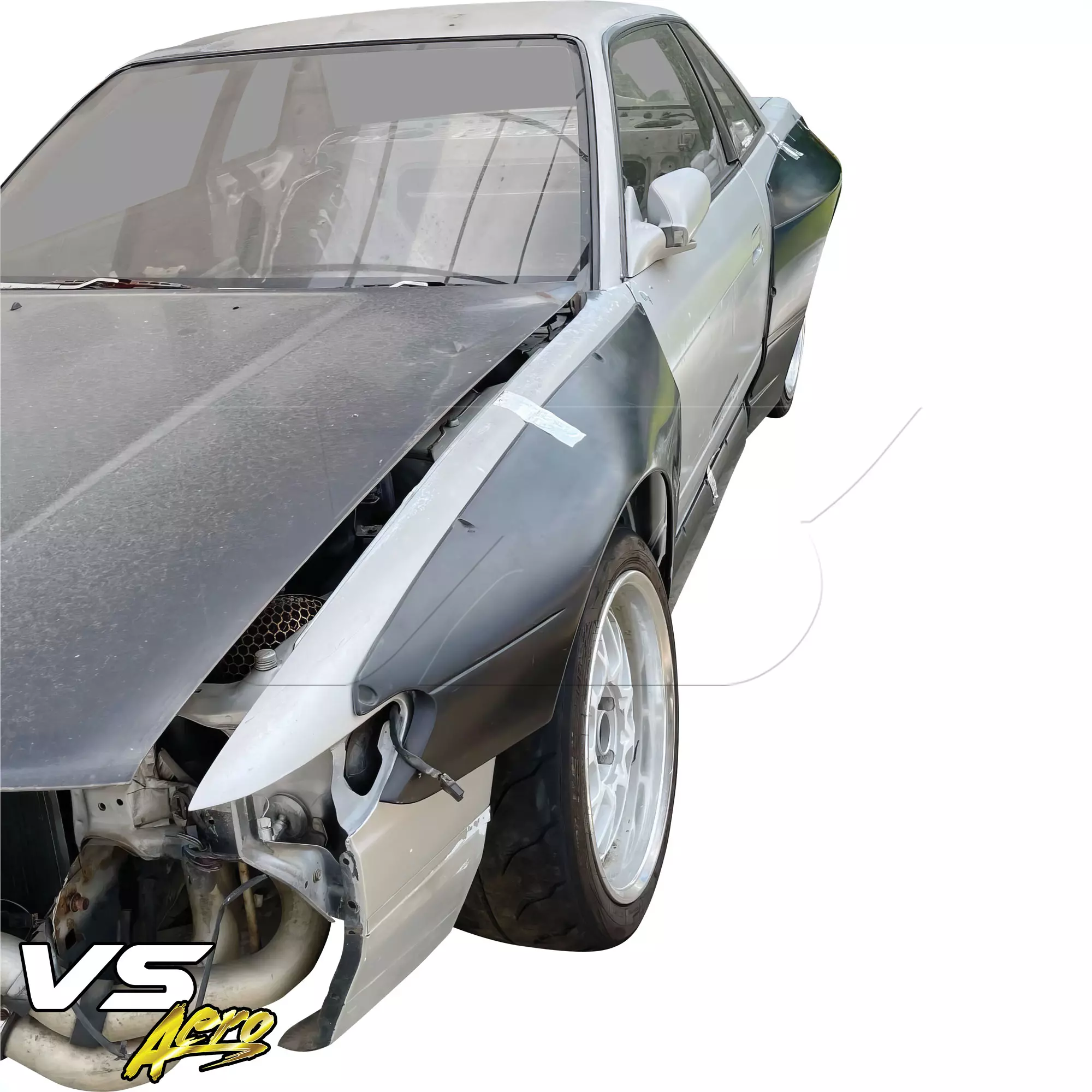 VSaero FRP TKYO v3 Wide Body 40mm Fender Flares (front) > Nissan Silvia S13 1989-1994 > 2/3dr - Image 18