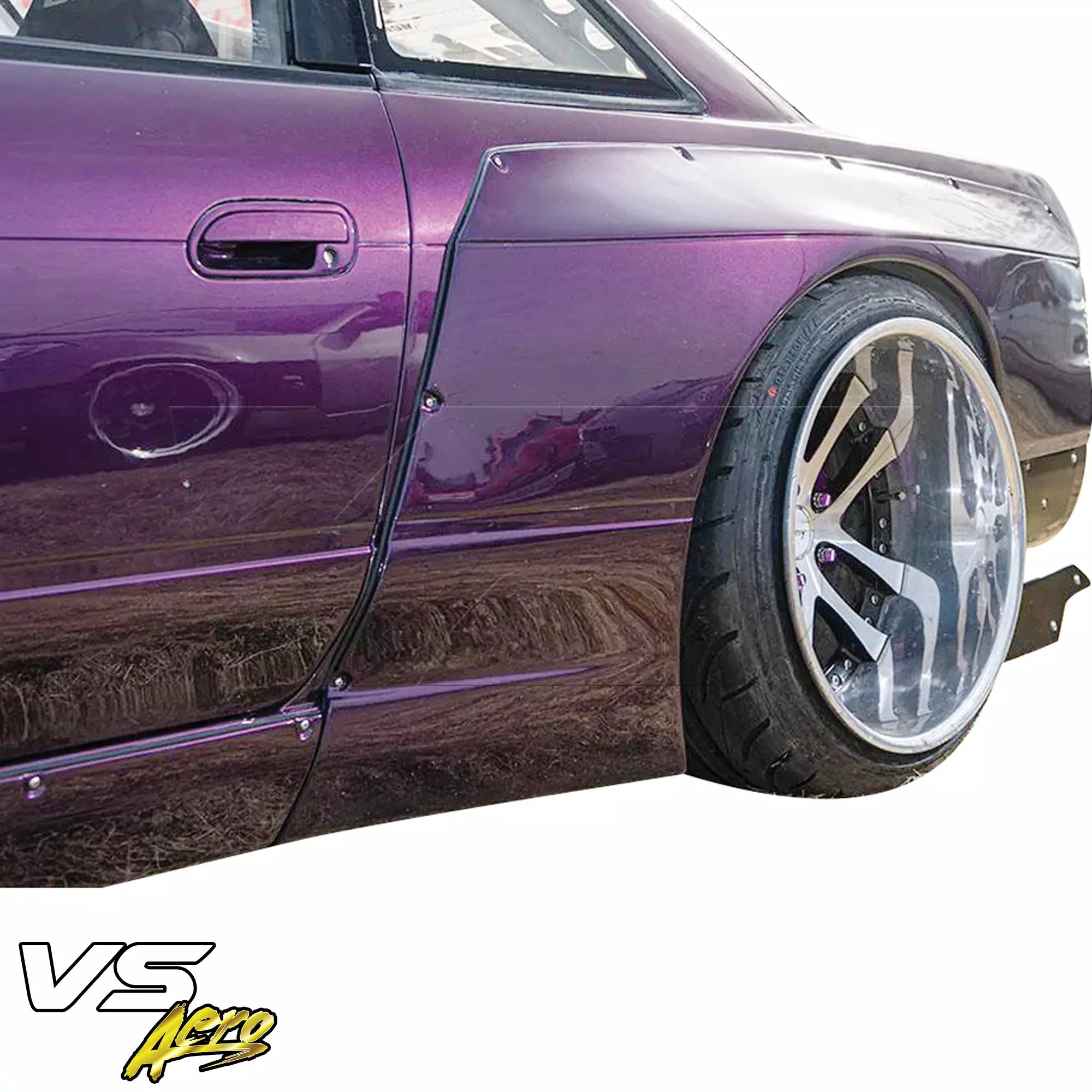 VSaero FRP TKYO v3 Wide Body 110mm Fenders (rear) > Nissan Silvia S13 1989-1994 > 2dr Coupe - Image 4