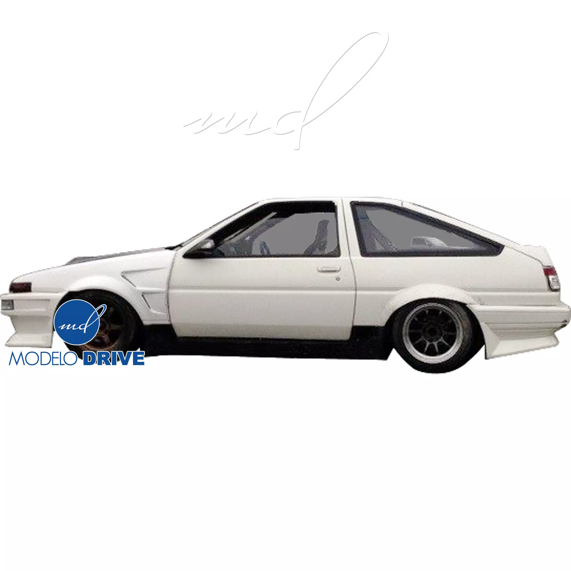 ModeloDrive FRP DMA D1 Wide Body 30mm Fenders Set > Toyota Corolla AE86 1984-1987 > 2dr Coupe - Image 9
