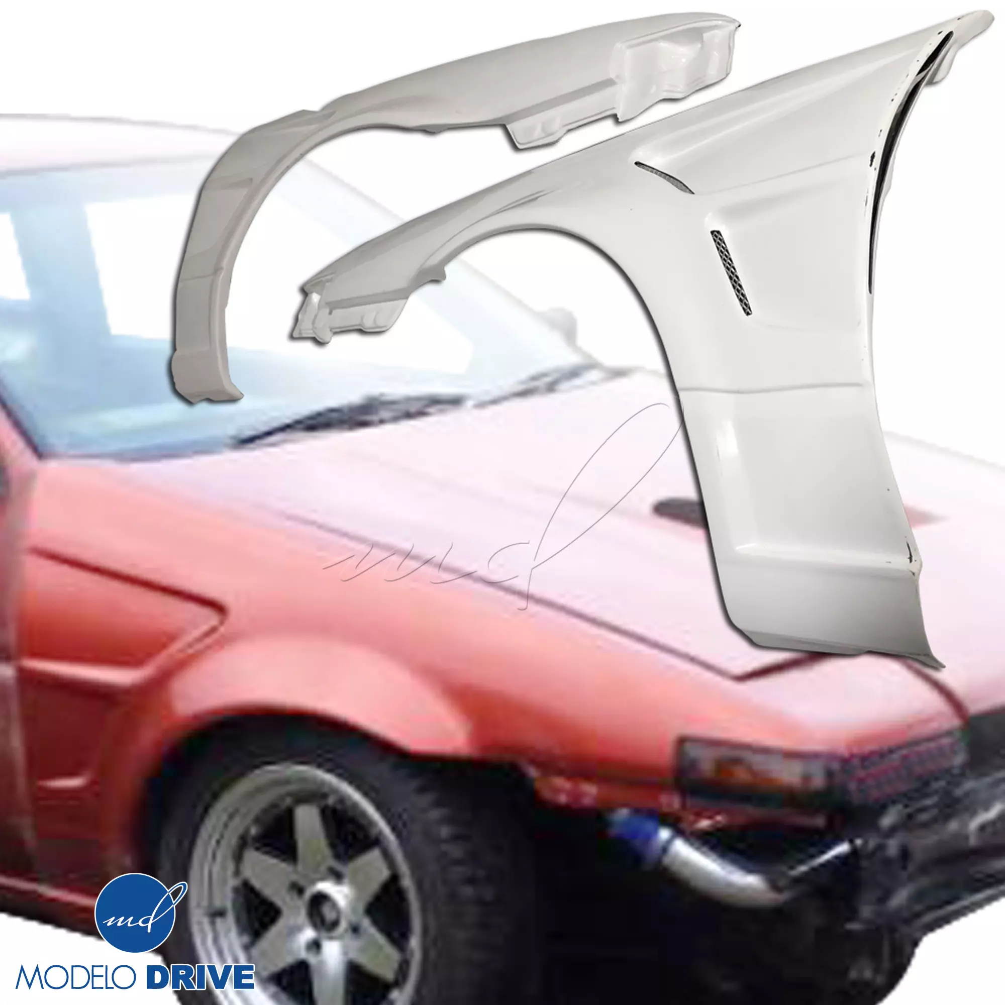 ModeloDrive FRP DMA D1 Wide Body 30mm Fenders Set > Toyota Corolla AE86 1984-1987 > 2dr Coupe - Image 11