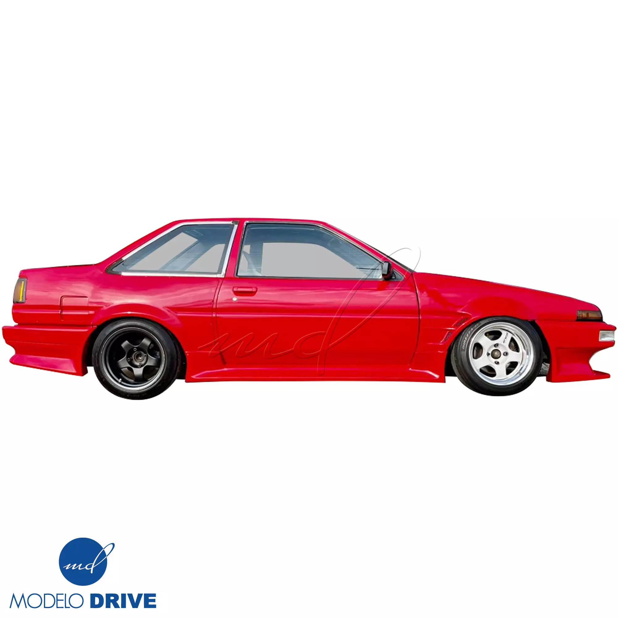 ModeloDrive FRP DMA D1 Wide Body 30mm Fenders Set > Toyota Corolla AE86 1984-1987 > 2dr Coupe - Image 50
