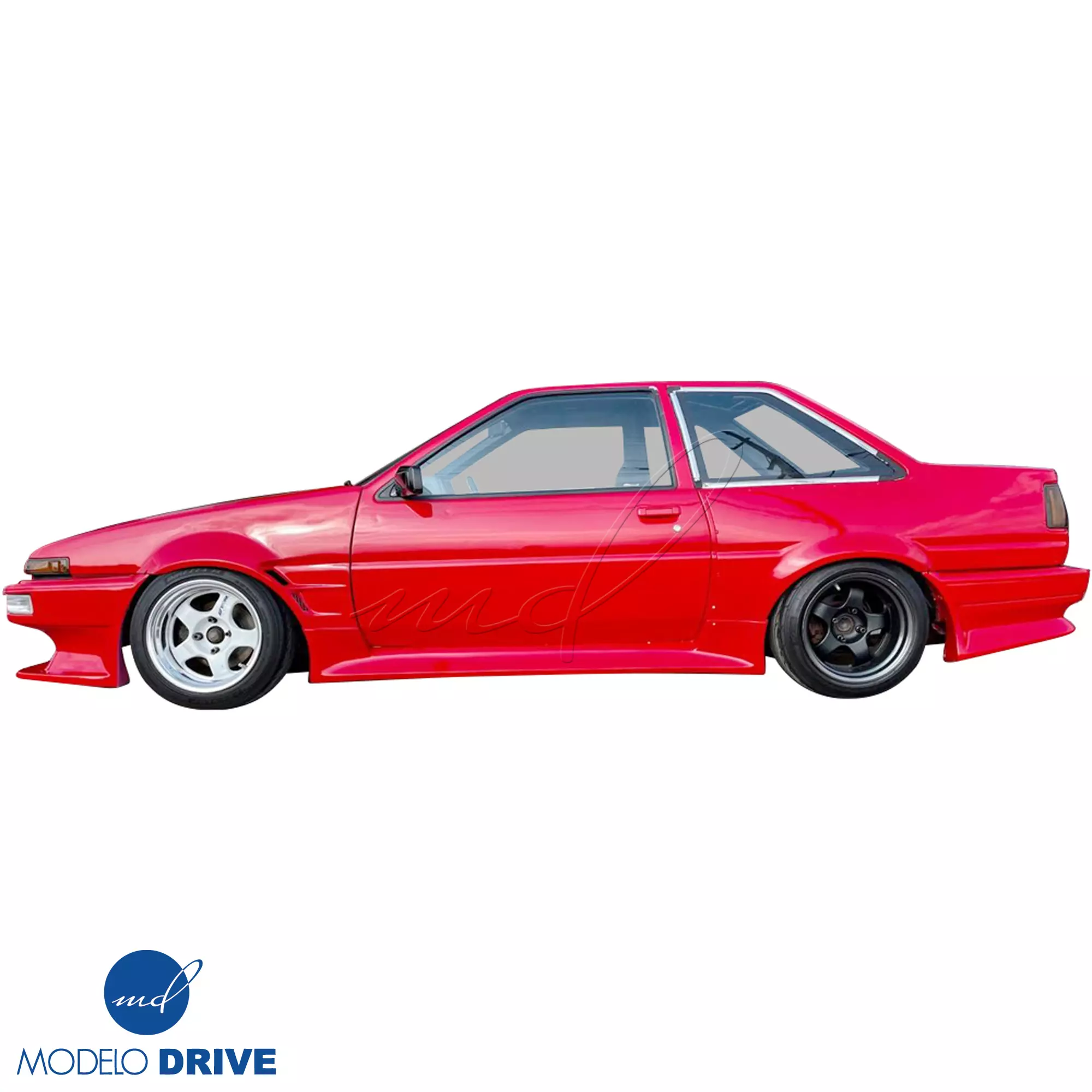 ModeloDrive FRP DMA D1 Wide Body 30mm Fenders Set > Toyota Corolla AE86 1984-1987 > 2dr Coupe - Image 52
